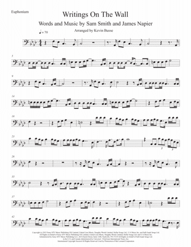 Writing's On The Wall from the film SPECTRE (arr. Kevin Busse)