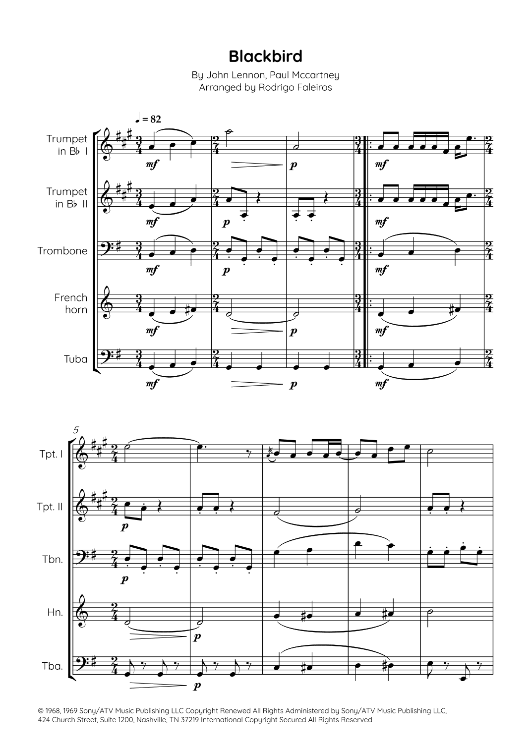 Blackbird (arr. Rodrigo Faleiros)