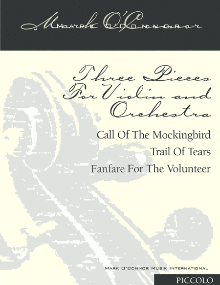 Three Pieces For Violin and Orchestra "Violin Concerto No. 2" (wind parts – violin and symphony or