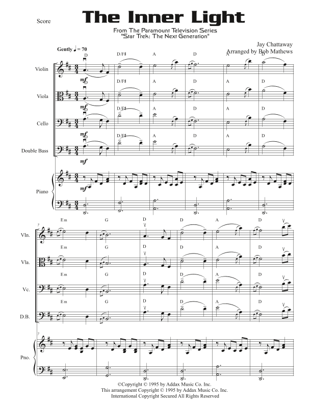 Star Trek(r) - The Inner Light (arr. Bob Mathews)