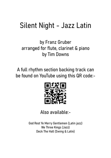 Silent Night - Latin Jazz (arr. Tim Downs)