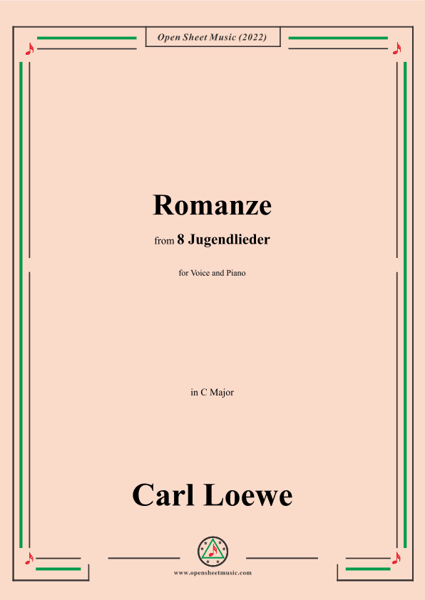 Loewe-Romanze,in C Major,for Voice and Piano (arr. OSM Press)