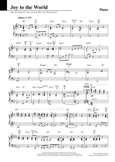 Joy To The World (arr. Hiroshi Yasuda)