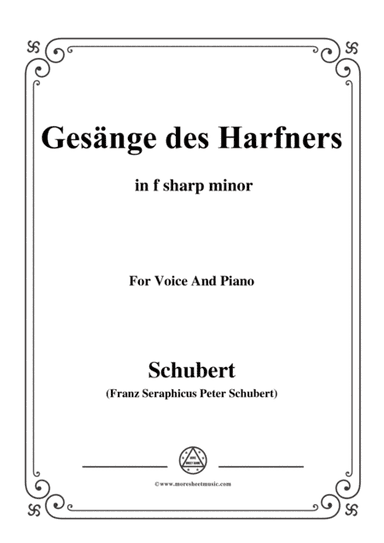 Schubert-An die Türen will ich schleichen Op.12 No.3 in f sharp minor,for voice and piano (arr. MSM)