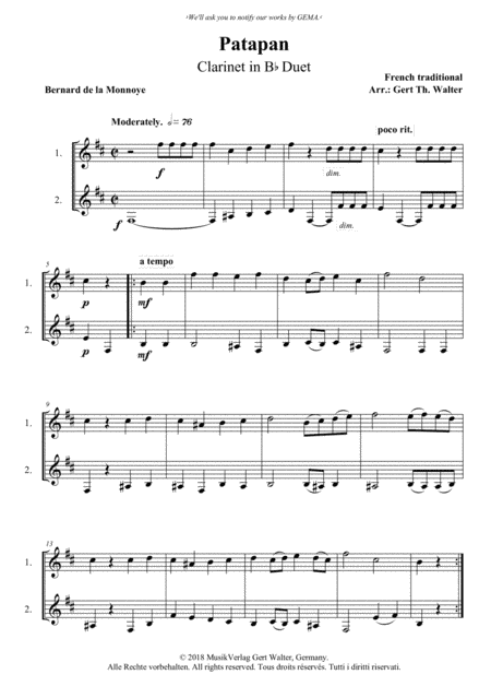 Patapan (arr. Gert Th. Walter)