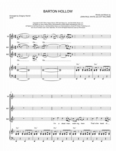 Barton Hollow (arr. Gregory Lee Harrell)