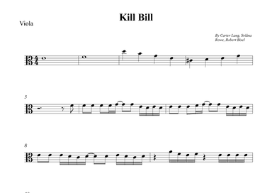 Kill Bill (arr. Wesley S. SIlva)
