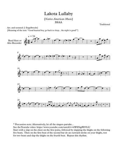 Lakota Lullaby (arr. J. Engelbrecht)