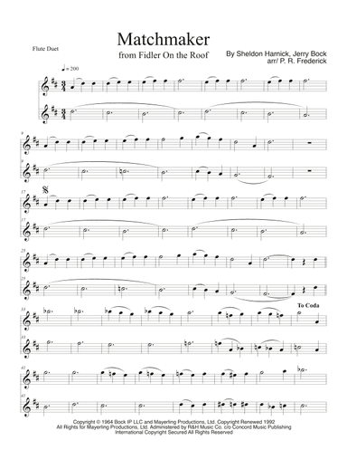 Matchmaker (arr. P. R. Frederick)