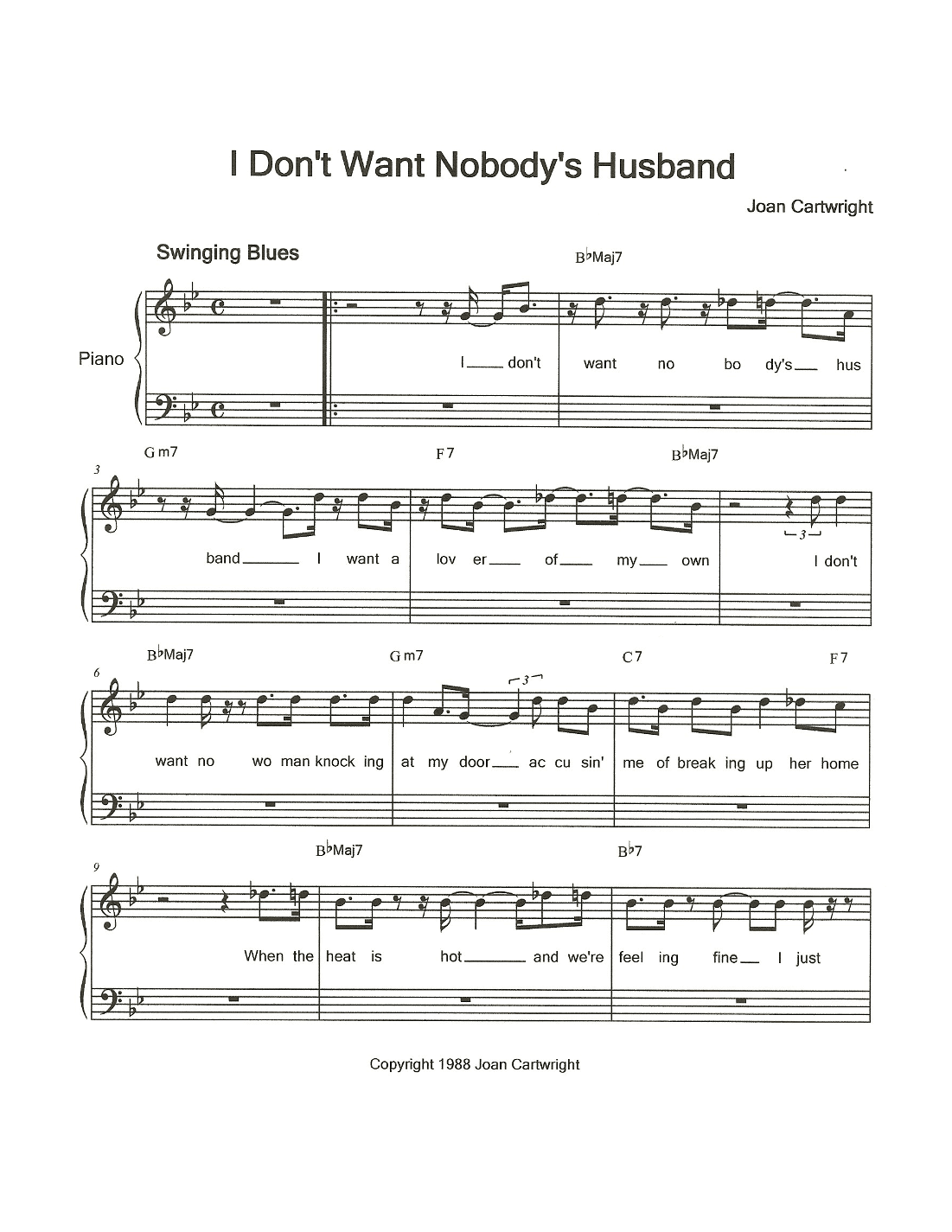 I Don't Want Nobody's Husband