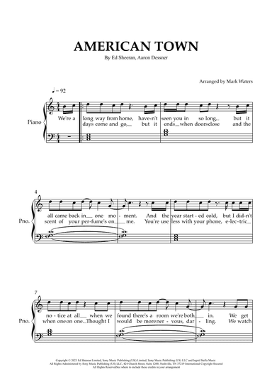 American Town (arr. Mark Waters)