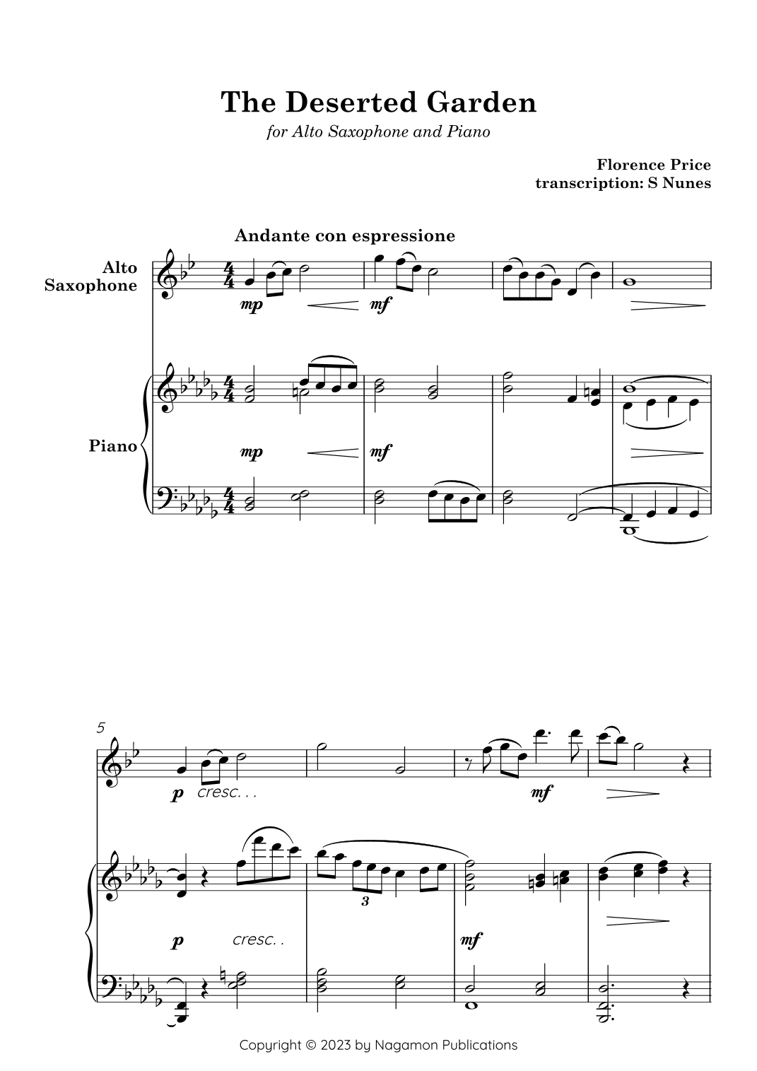 The Deserted Garden (arr. Steven Nunes)
