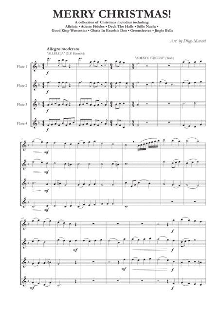 "Merry Christmas!" for Flute Quartet (arr. Diego Marani)