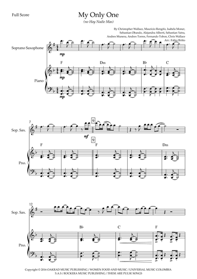 My Only One (no Hay Nadie Mas) (arr. Ottirb Sage)