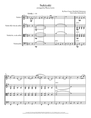 Sukiyaki (arr. Sherry Lewis)