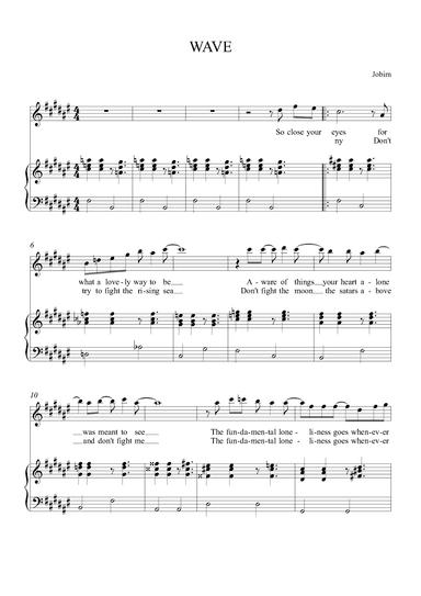 Wave (arr. Alex Nunes Rodriguez)