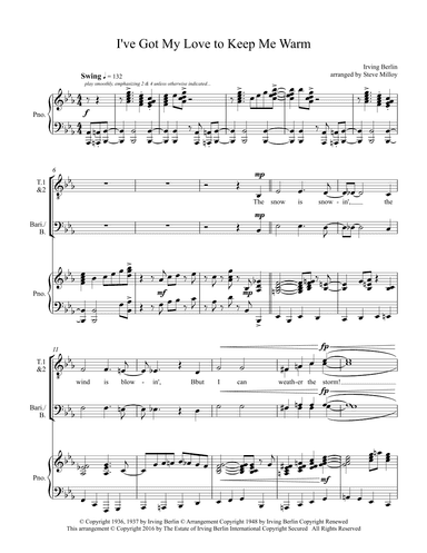 I've Got My Love To Keep Me Warm (arr. Steve Milloy)