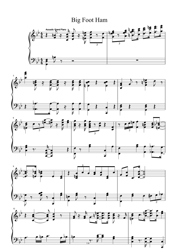 Big Foot Ham (arr. Ferd "Jelly Roll" Morton)