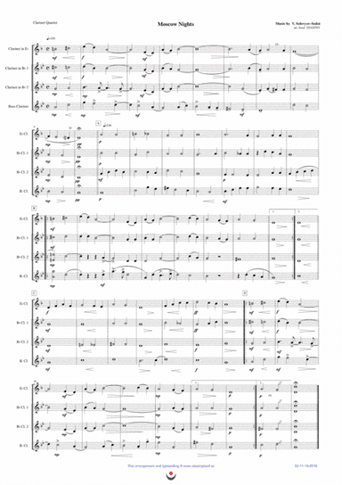 Moscow Nights (arr. Josef Štastný)
