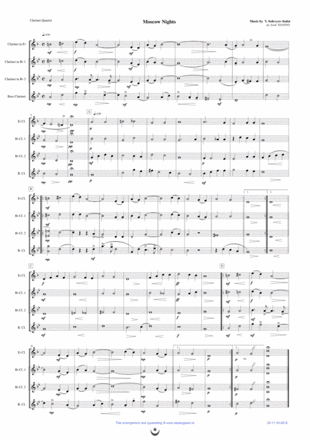 Moscow Nights (arr. Josef Štastný)