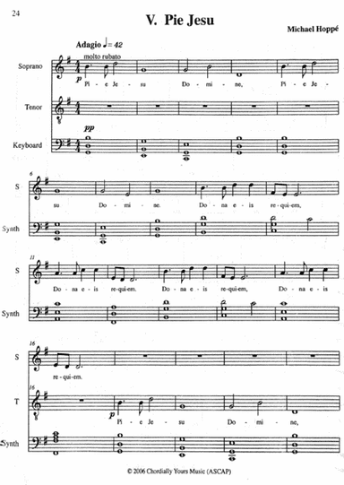 Pie Jesu (from "Requiem") duet version
