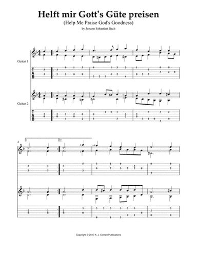 Helft mir Gott’s Güte preisen (Help Me Praise God’s Goodness) (arr. Mark Phillips)