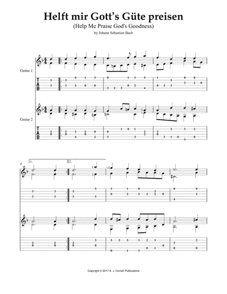 Helft mir Gott’s Güte preisen (Help Me Praise God’s Goodness) (arr. Mark Phillips)