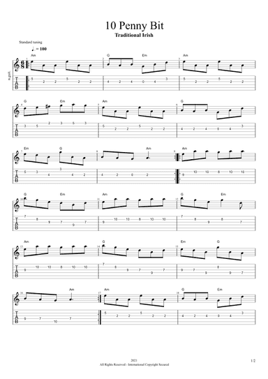 Tenpenny Bit (arr. Edina Balczo)