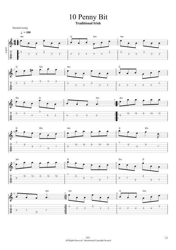 Tenpenny Bit (arr. Edina Balczo)