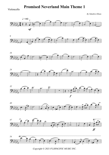 Promised Neverland Main Theme 1 (arr. Wesley S. SIlva)