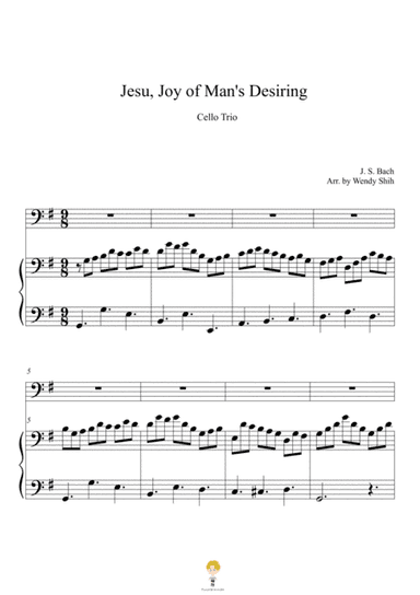 Jesu, Joy of Man's Desiring For Cellos (arr. Wendy Shih)