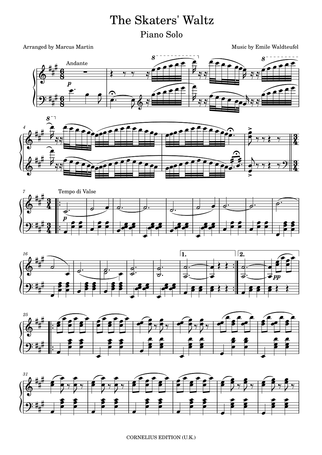 The Skater's Waltz (arr. Marcus Martin)