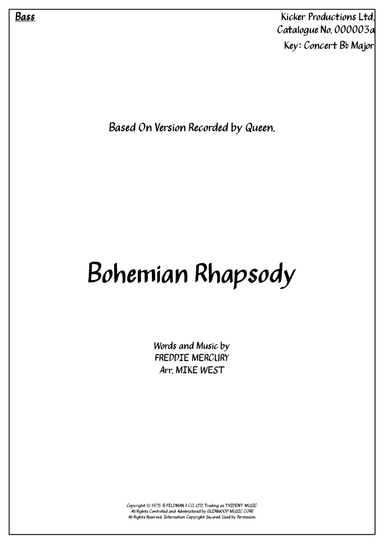 Bohemian Rhapsody (arr. Arr. Mike West)