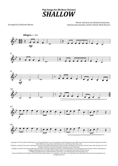 Shallow (arr. Guillaume Martin)