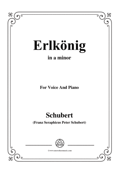 Schubert-Erlkönig in a minor,for voice and piano (arr. MSM)