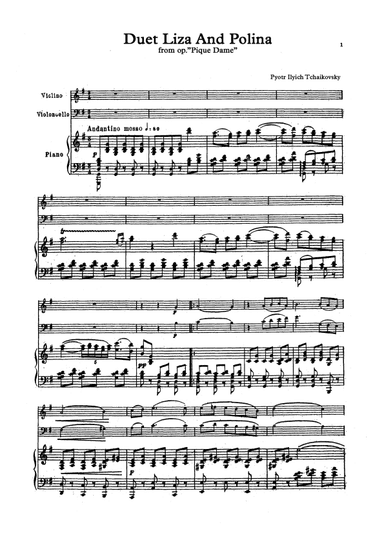 Duet Liza and Polina (arr. Unknown)