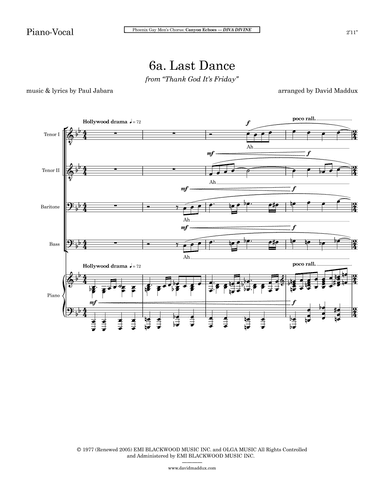 Last Dance (arr. David Maddux)