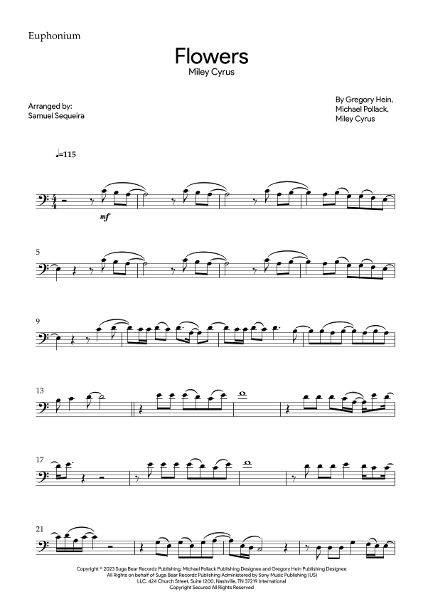 Flowers (arr. Samuel Sequeira)