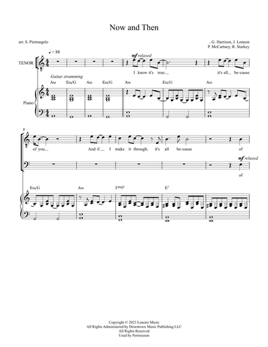 Now And Then (arr. Scott Pietrangelo)