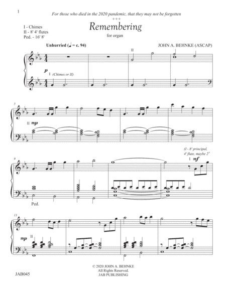 REMEMBERING (organ)