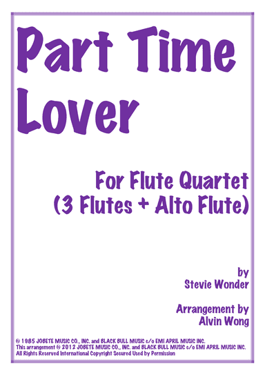 Part-time Lover (arr. Alvin Wong)