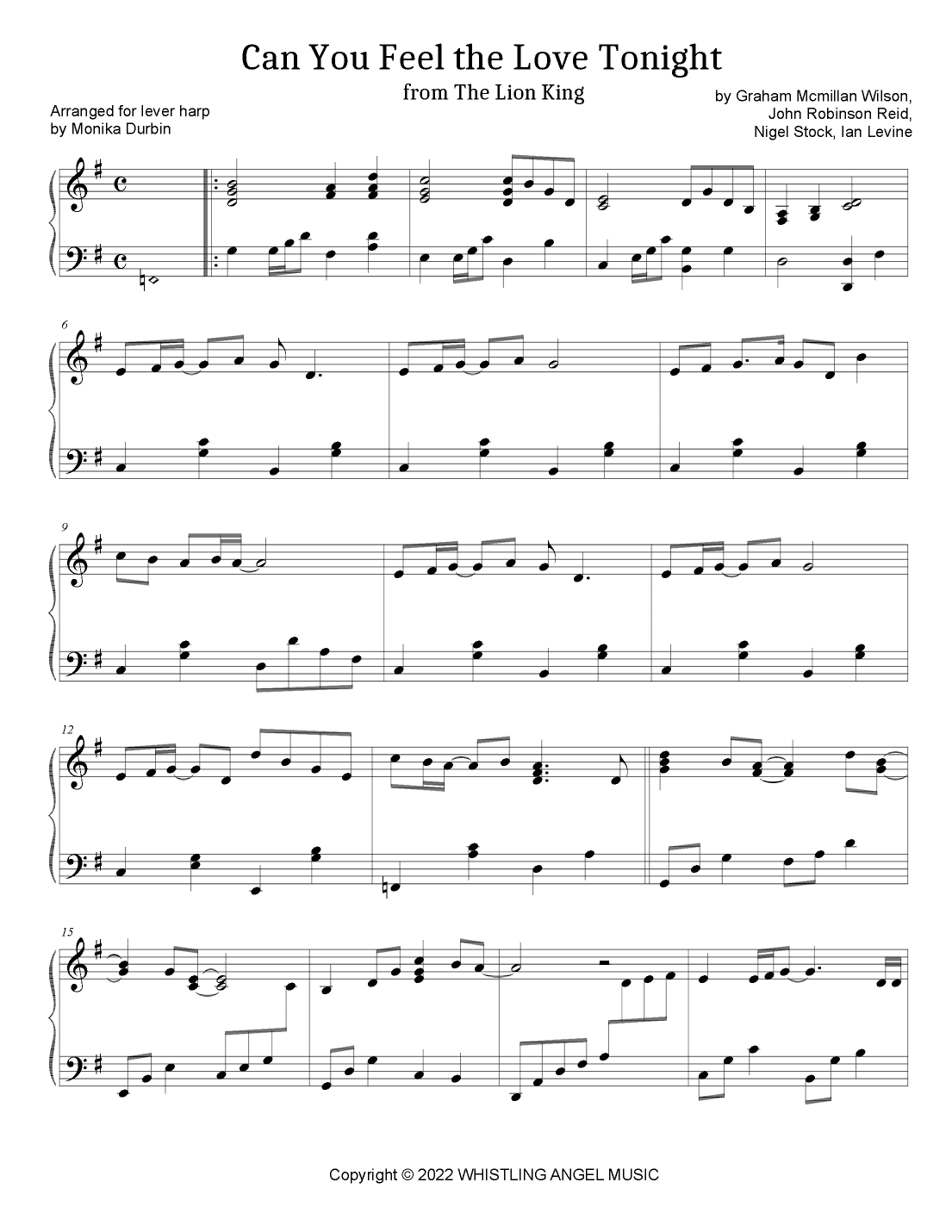 Can You Feel The Love Tonight (arr. Monika Durbin)