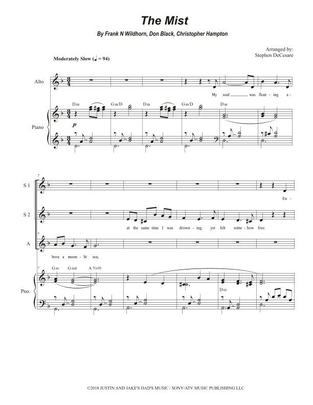 The Mist (arr. Stephen DeCesare)
