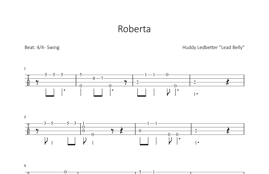Roberta (arr. Bettina Schipp)