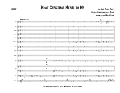 What Christmas Means To Me (arr. Mike Hyziak)