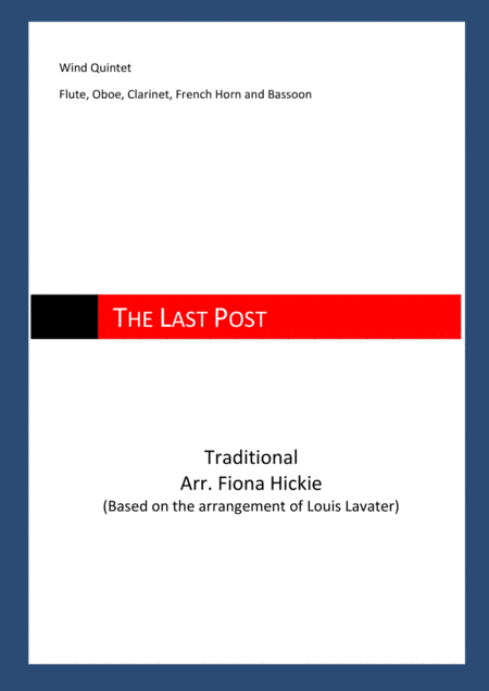 The Last Post: Wind Quintet (arr. Fiona Hickie)