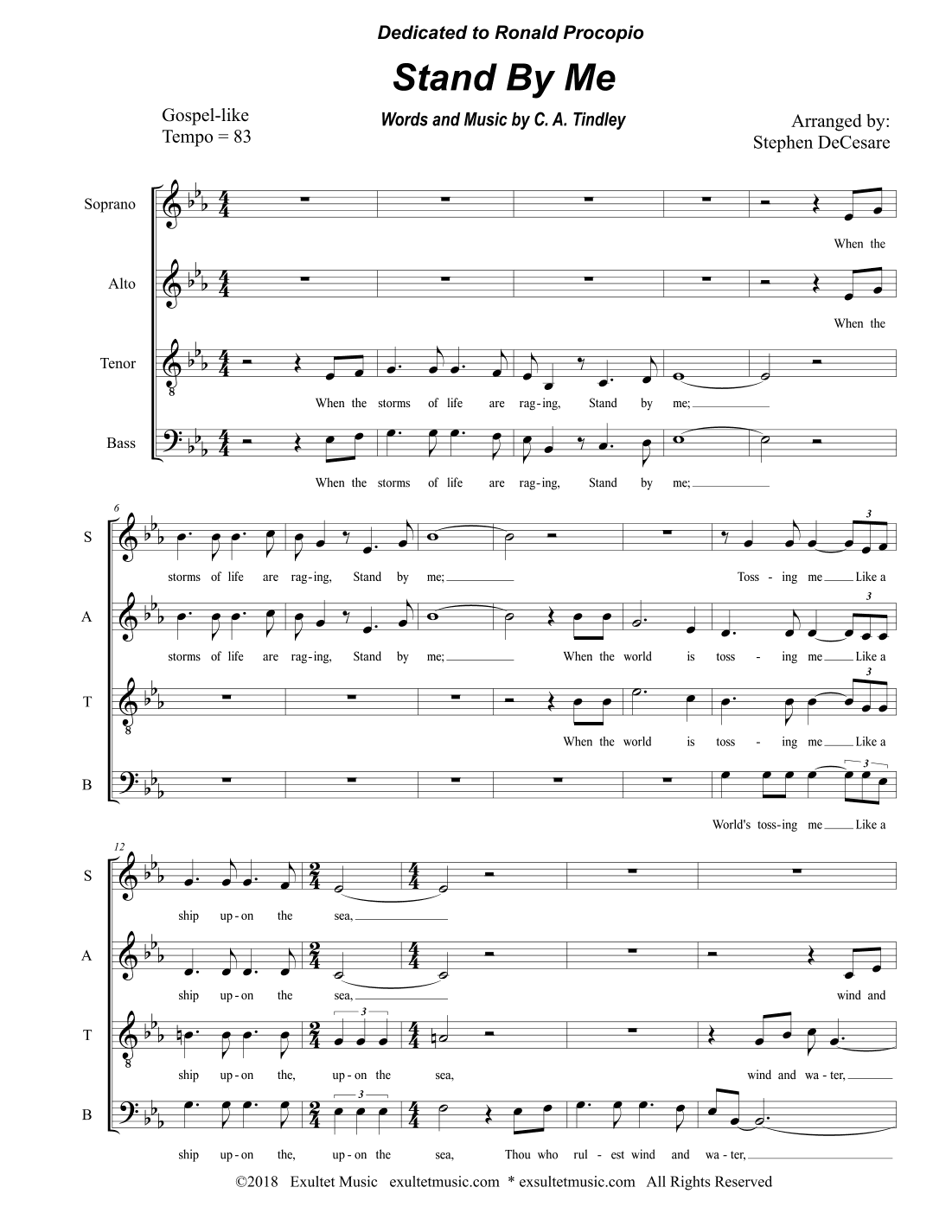 Stand By Me (SATB) (arr. Stephen DeCesare)