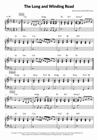 The Long And Winding Road (arr. Pave)