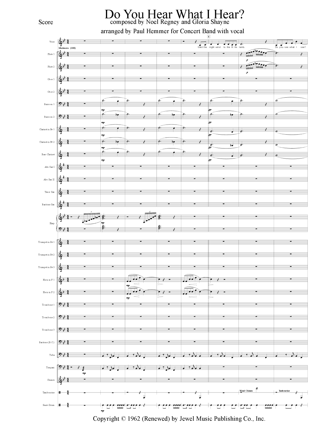 Do You Hear What I Hear (arr. Paul Hemmer)