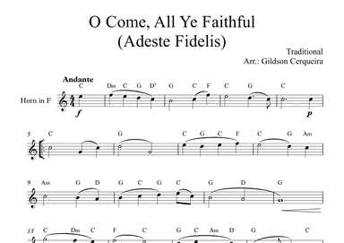 O Come, All Ye Faithful (Adeste Fidelis) (arr. Gildson Cerqueira)